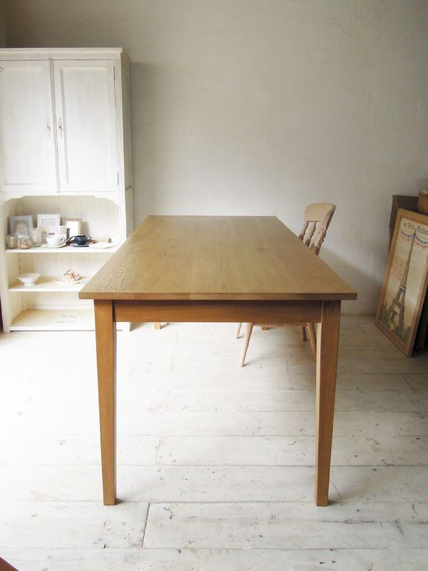 無垢木製 テーブル クラクトテーブル W1500×H700×D900 オーク 天板38mm 植物オイル塗装 Cract table 家具 ナチュラル  リビング ダイニング ダイニングテーブル